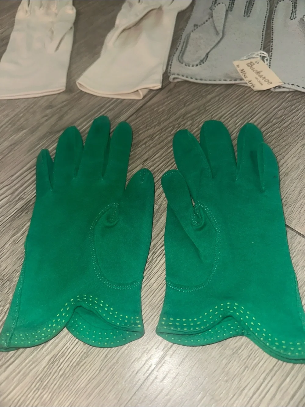 Van Raalte Miss Aris Lot 3 Leather Gloves Retro Mid Century Church Gloves
